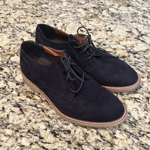 HM H&M Blue synthetic suede shoes sz 7.5 size 40